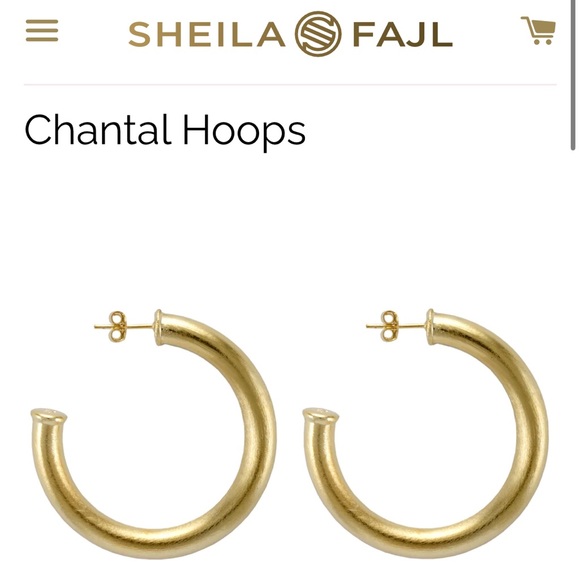 Sheila gold hoops Clearance
